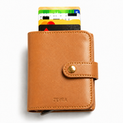 Warm Tan ZEVRA Click Wallet