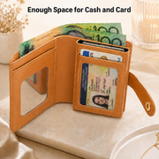 Warm Tan ZEVRA Click Wallet
