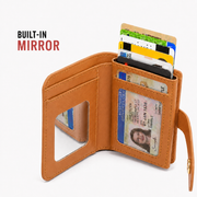 Warm Tan ZEVRA Click Wallet