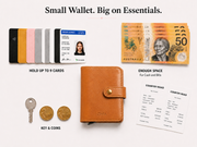 Warm Tan ZEVRA Click Wallet