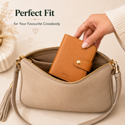 Warm Tan ZEVRA Click Wallet