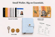 Pale Blue ZEVRA Click Wallet