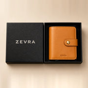 Warm Tan ZEVRA Click Wallet